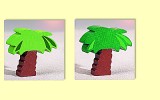 Krippenfigur Haba Palme hellgr�n und Palme dunkelgr�n