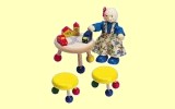 Puppenhaus Spielzimmerset Selecta 4184