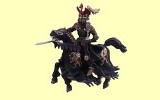 Prinz der Finsternis mit Pferd Papo