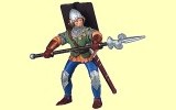 Ritter Fuss-Soldat blau Papo