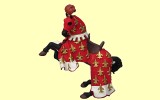 Pferd f�r Prinz Philipp rot Papo