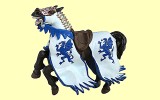 Pferd f�r Drachenk�nig blau Papo