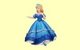 Prinzessin tanzend blau Papo