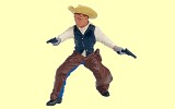 Cowboy mit zwei Pistolen Papo
