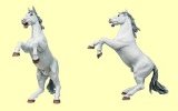 Pferd weiss steigend Papo
