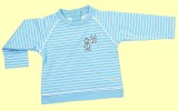 Baby Bear Boy blau Langarmshirt gef�ttert Gr. 62