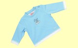 Baby Bear Boy blau Langarmshirt gef�ttert Gr. 62