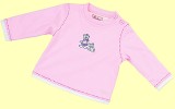 Baby Bear Girl rosa Langarmshirt gef�ttert Gr. 68