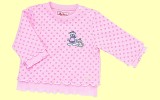 Baby Bear Girl rosa Langarmshirt P�nktchen gef�ttert Gr. 68