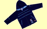 Kids Wellness Boys Kapuzen-Fleece-Jacke Gr. 128 tinte